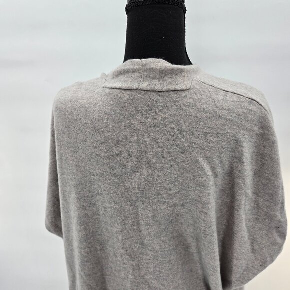 Lauren Ralph Lauren Gray Cashmere Wool Blend Sleeveless Open Shrug Small - Picture 3 of 11